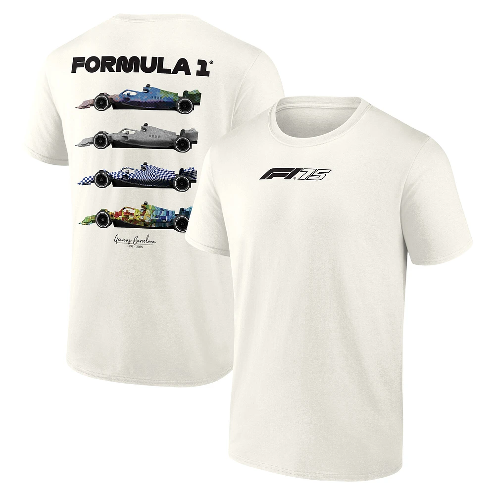 Men's Fanatics White Formula 1 Spanish Grand Prix Mosaics T-Shirt
