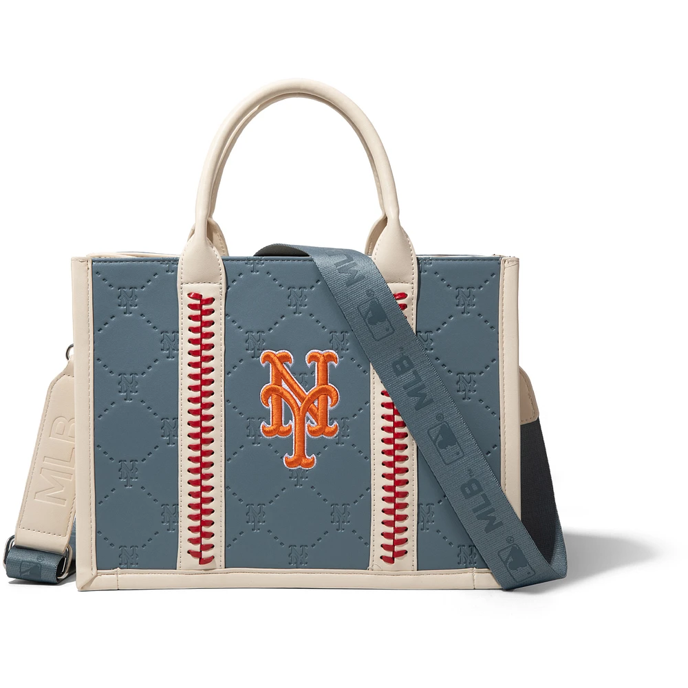 Montana West New York Mets Whipstitch Crossbody Tote