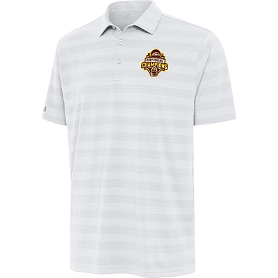 Men's Antigua  White Western Michigan Broncos 2025 NCAA Frozen Four Ice Hockey National Champions Tunnel Polo