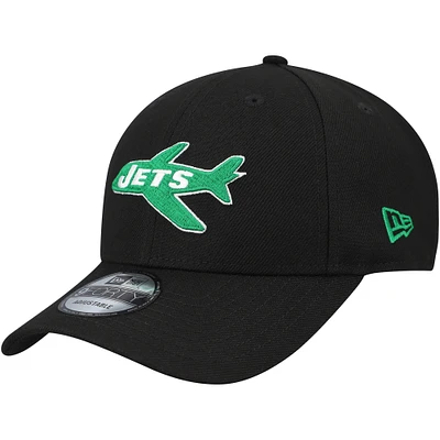 Men's New Era Black New York Jets The League 9FORTY Adjustable Hat