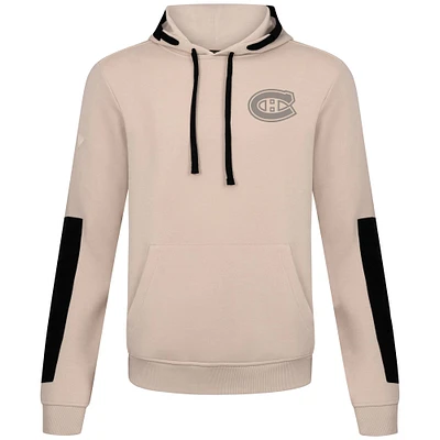 Men's Levelwear Khaki Montreal Canadiens Bombay Response Pullover Hoodie