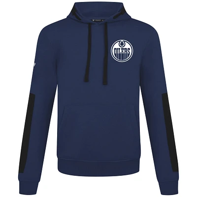 Men's Levelwear Navy Edmonton Oilers Bombay Response Pullover Hoodie