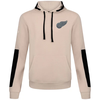 Men's Levelwear Khaki Detroit Red Wings Bombay Response Pullover Hoodie