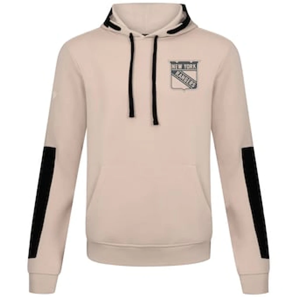Men's Levelwear Khaki New York Rangers Bombay Response Pullover Hoodie