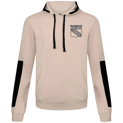 Men's Levelwear Khaki New York Rangers Bombay Response Pullover Hoodie