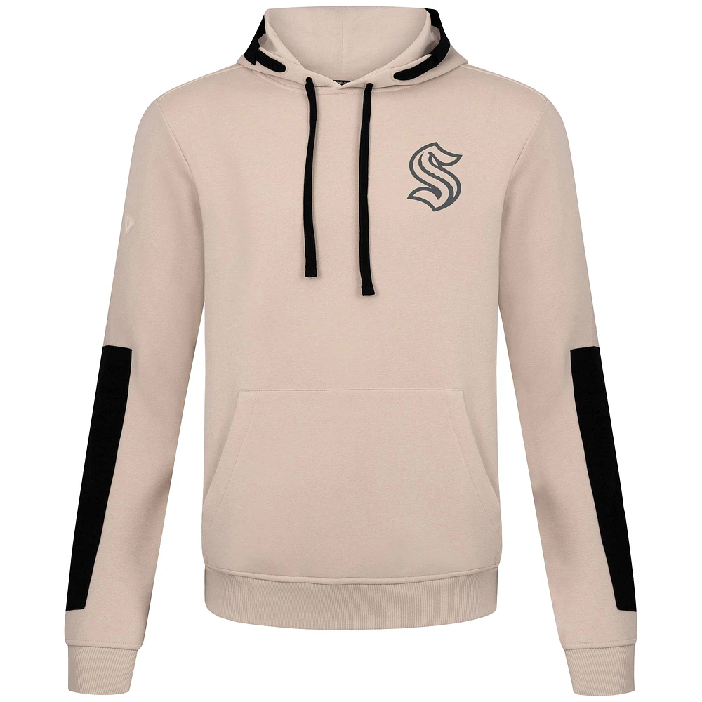 Men's Levelwear Khaki Seattle Kraken Bombay Response Pullover Hoodie