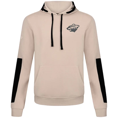 Men's Levelwear Khaki Minnesota Wild Bombay Response Pullover Hoodie