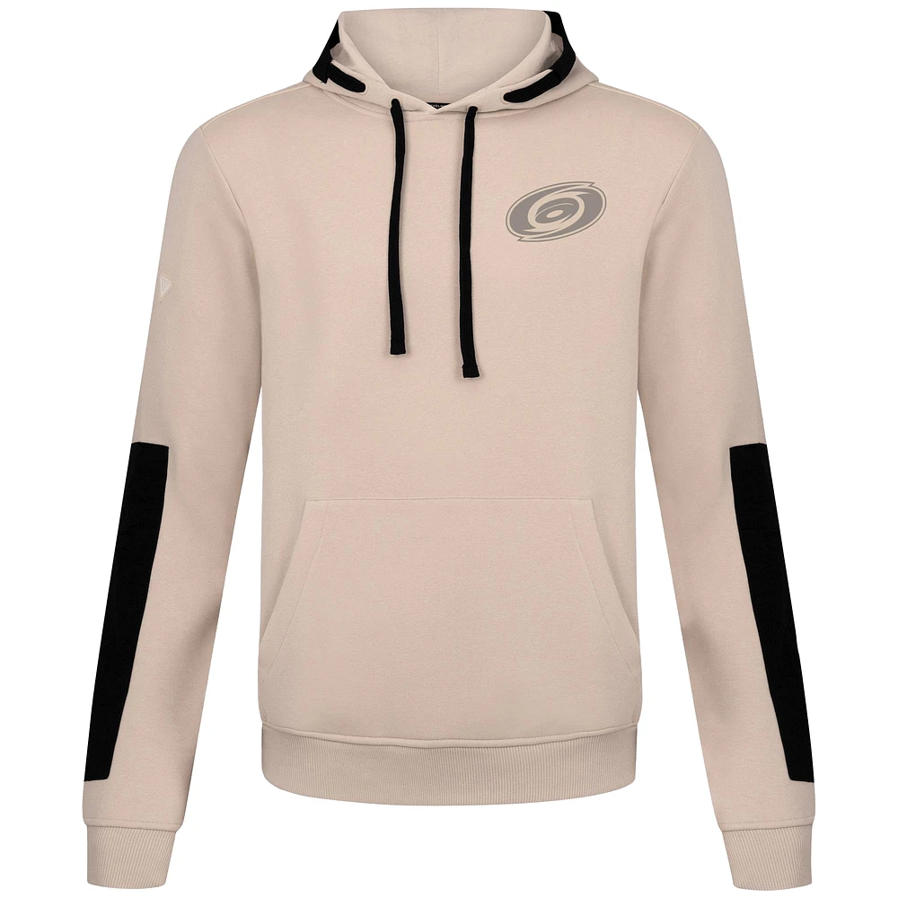 Men's Levelwear Khaki Carolina Hurricanes Bombay Response Pullover Hoodie