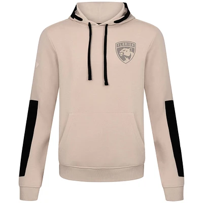 Men's Levelwear Khaki Florida Panthers Bombay Response Pullover Hoodie