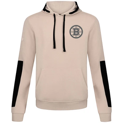 Men's Levelwear Khaki Boston Bruins Bombay Response Pullover Hoodie