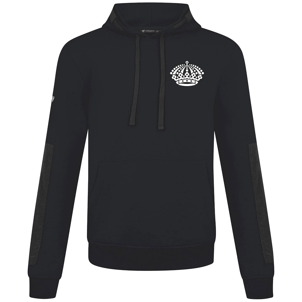 Men's Levelwear Black Los Angeles Kings Bombay Response Pullover Hoodie