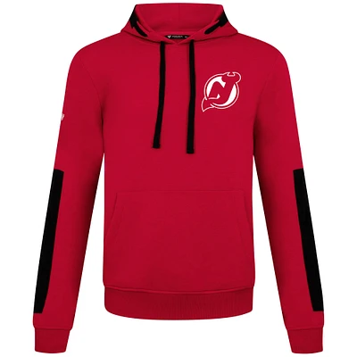 Men's Levelwear Red New Jersey Devils Bombay Response Pullover Hoodie