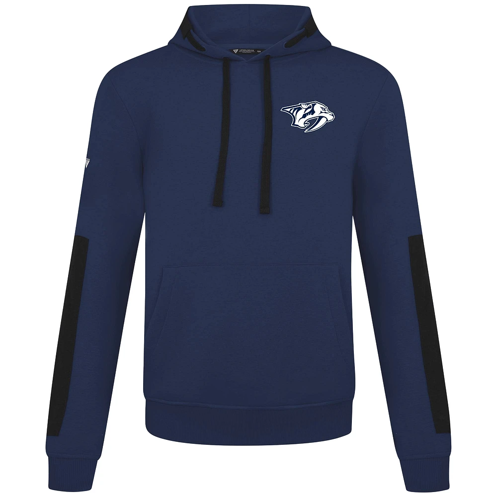 Men's Levelwear Navy Nashville Predators Bombay Response Pullover Hoodie