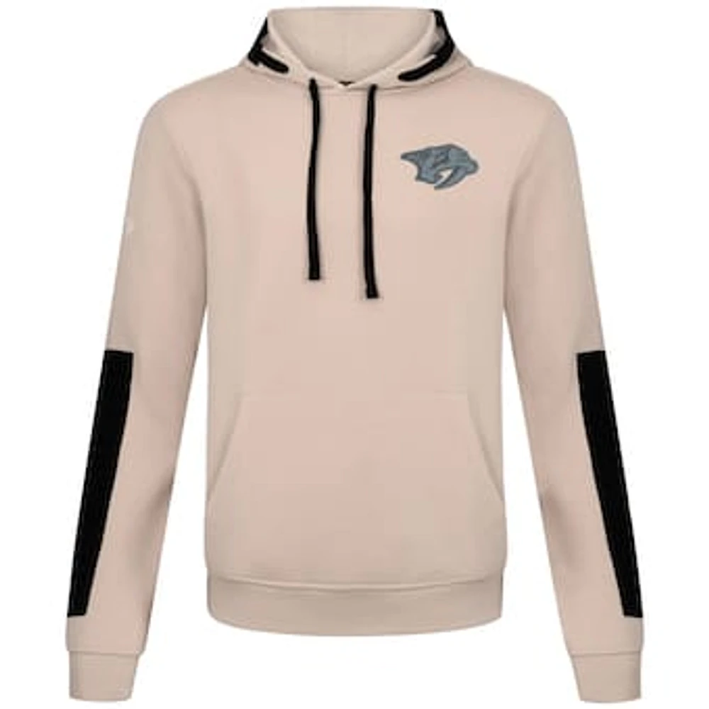 Men's Levelwear Khaki Nashville Predators Bombay Response Pullover Hoodie