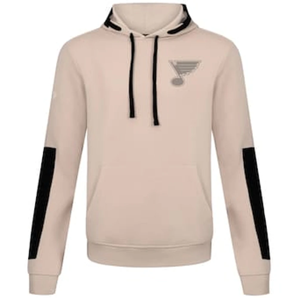 Men's Levelwear Khaki St. Louis Blues Bombay Response Pullover Hoodie