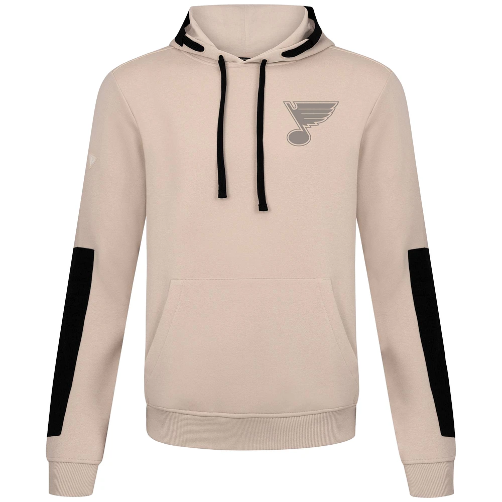 Men's Levelwear Khaki St. Louis Blues Bombay Response Pullover Hoodie