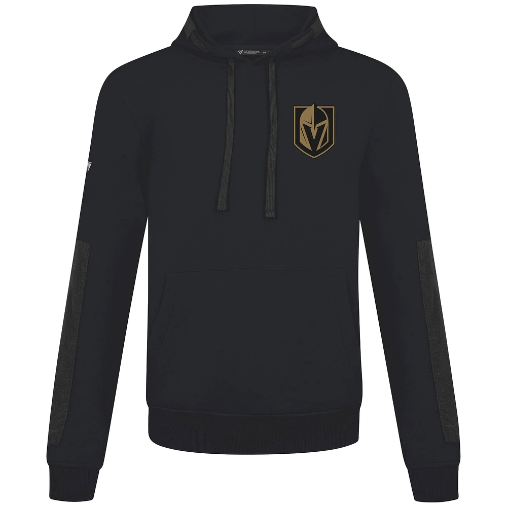 Men's Levelwear Black Vegas Golden Knights Bombay Response Pullover Hoodie