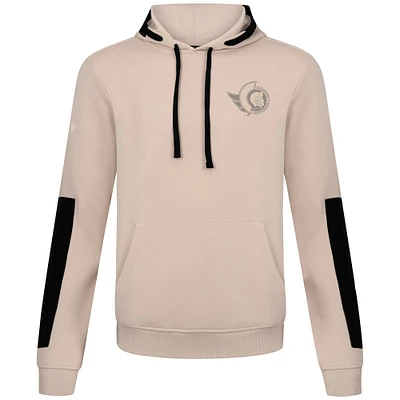 Men's Levelwear Khaki Ottawa Senators Bombay Response Pullover Hoodie