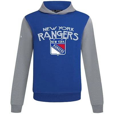 Men's Levelwear Royal/Gray New York Rangers Ultimate Mission Pullover Hoodie