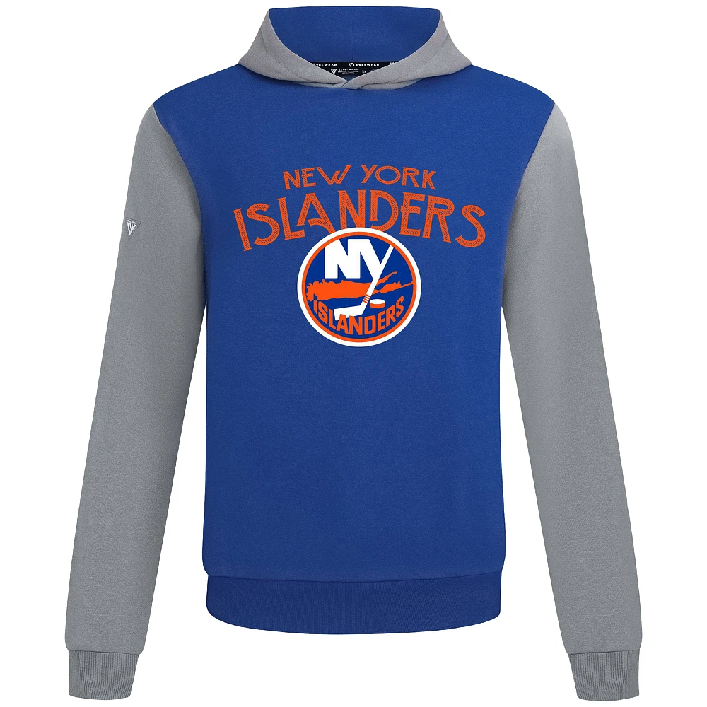 Men's Levelwear Royal/Gray New York Islanders Ultimate Mission Pullover Hoodie