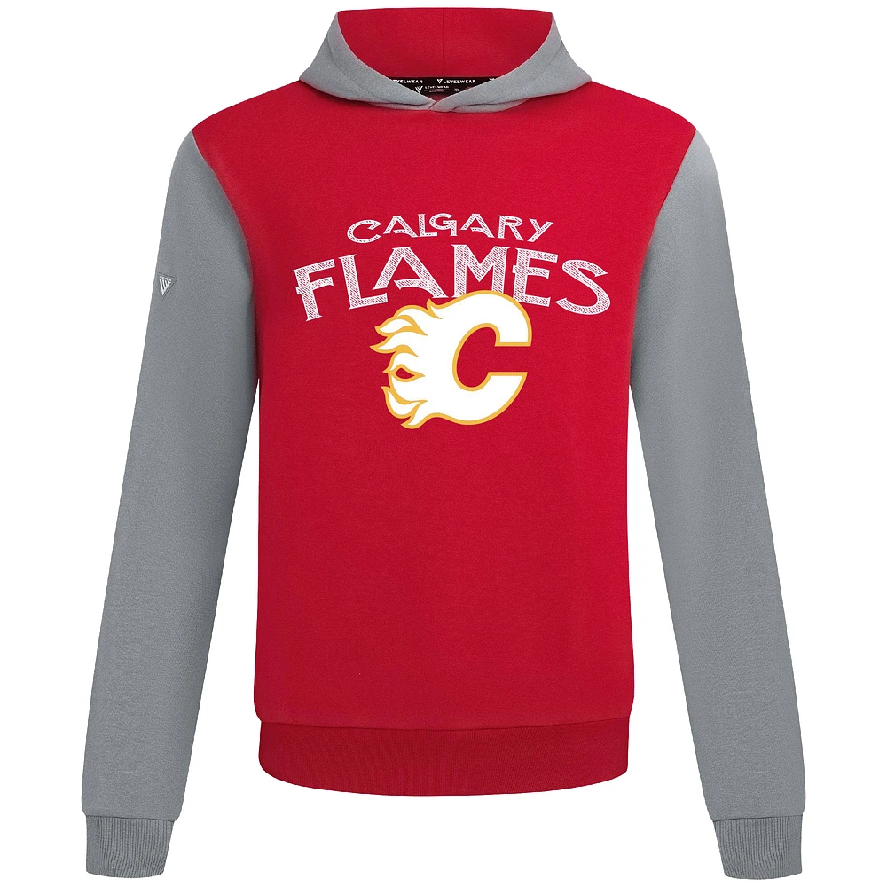 Men's Levelwear /Gray Calgary Flames Ultimate Mission Pullover Hoodie