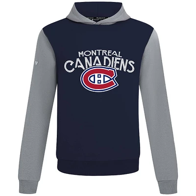 Men's Levelwear Navy/Gray Montreal Canadiens Ultimate Mission Pullover Hoodie