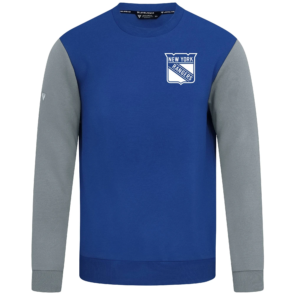Men's Levelwear Royal/Gray New York Rangers Ultimate Response Sweatshirt