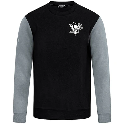 Men's Levelwear Black/Gray Pittsburgh Penguins Ultimate Response Sweatshirt