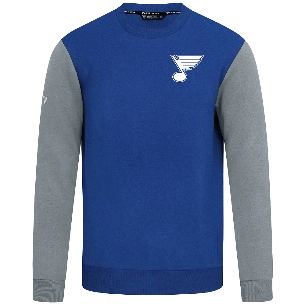 Men's Levelwear Royal/Gray St. Louis Blues Ultimate Response Sweatshirt