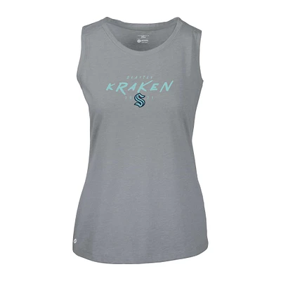 Women's Levelwear Gray Seattle Kraken Macy Scratched Tank Top