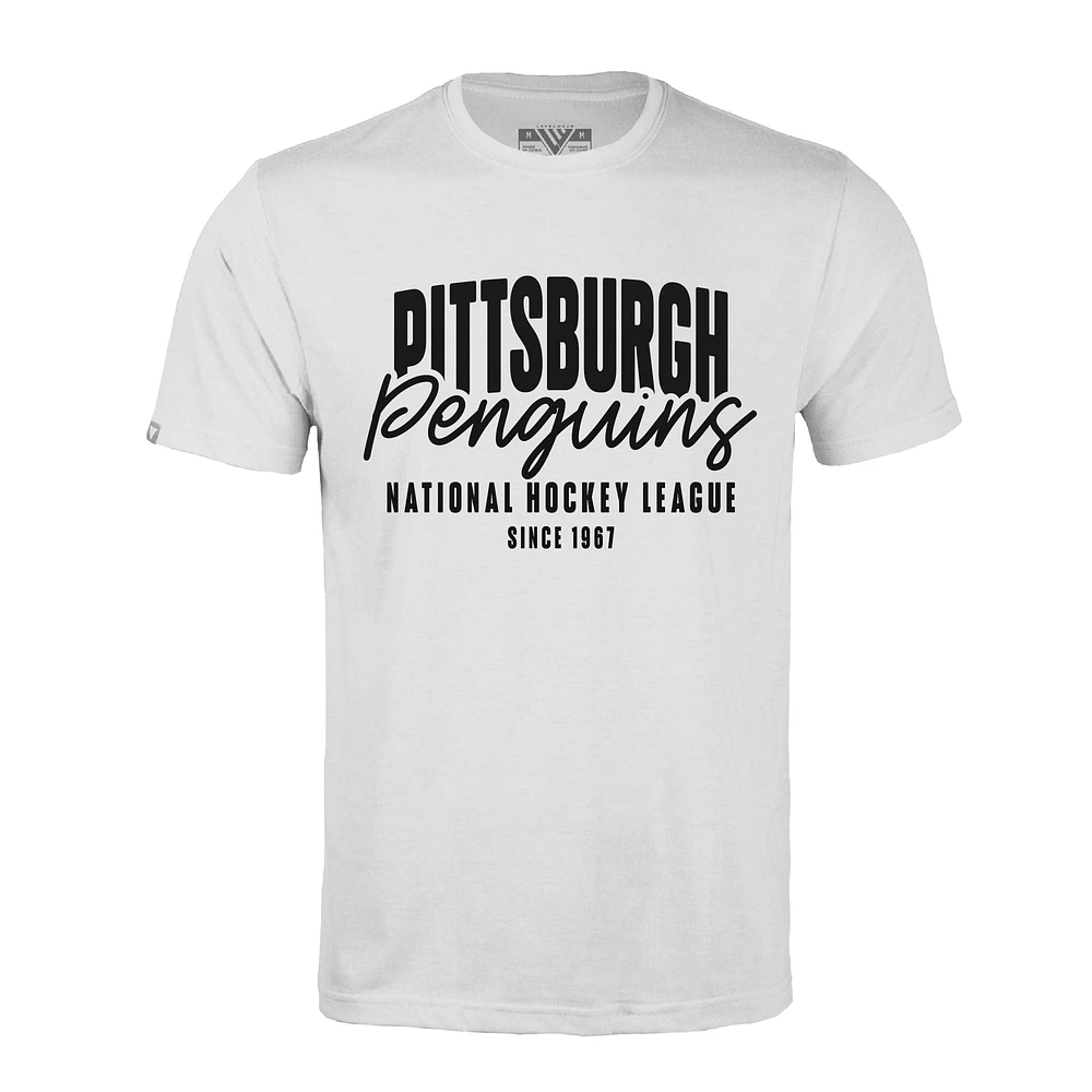 Men's Levelwear White Pittsburgh Penguins Richmond Response T-Shirt