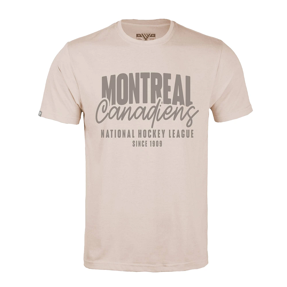 Men's Levelwear Khaki Montreal Canadiens Richmond Response T-Shirt