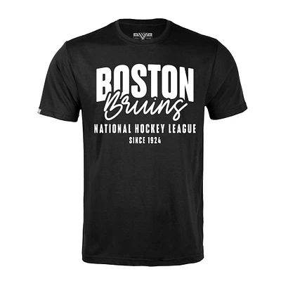 Men's Levelwear Black Boston Bruins Richmond Response T-Shirt