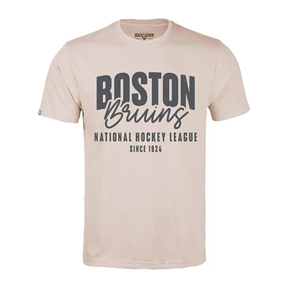 Men's Levelwear Khaki Boston Bruins Richmond Response T-Shirt