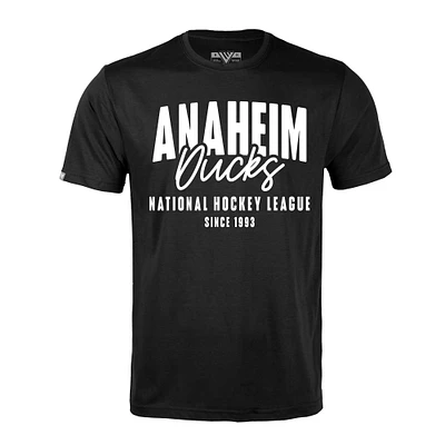 Men's Levelwear Black Anaheim Ducks Richmond Response T-Shirt