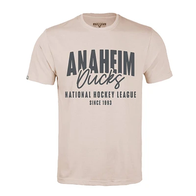 Men's Levelwear Khaki Anaheim Ducks Richmond Response T-Shirt