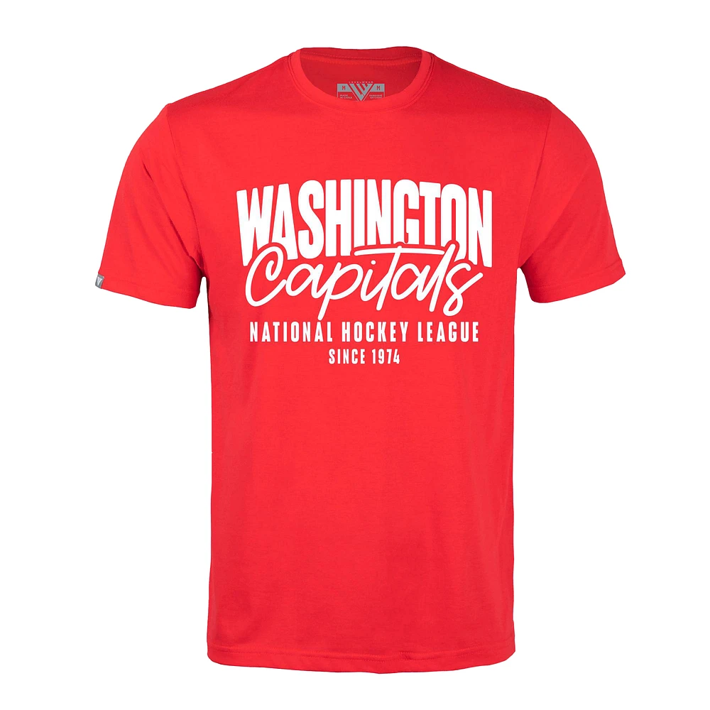 Men's Levelwear Red Washington Capitals Richmond Response T-Shirt