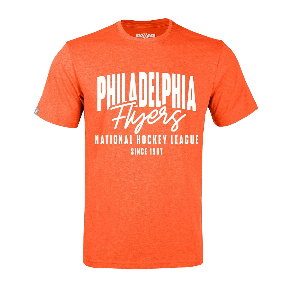 Men's Levelwear Heather Orange Philadelphia Flyers Richmond Response T-Shirt