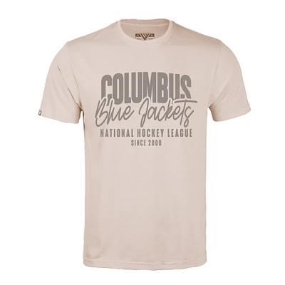 Men's Levelwear Khaki Columbus Blue Jackets Richmond Response T-Shirt