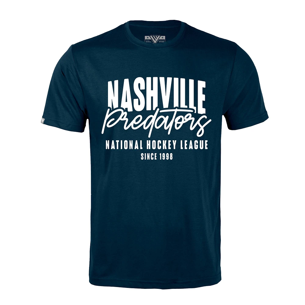 Men's Levelwear Navy Nashville Predators Richmond Response T-Shirt