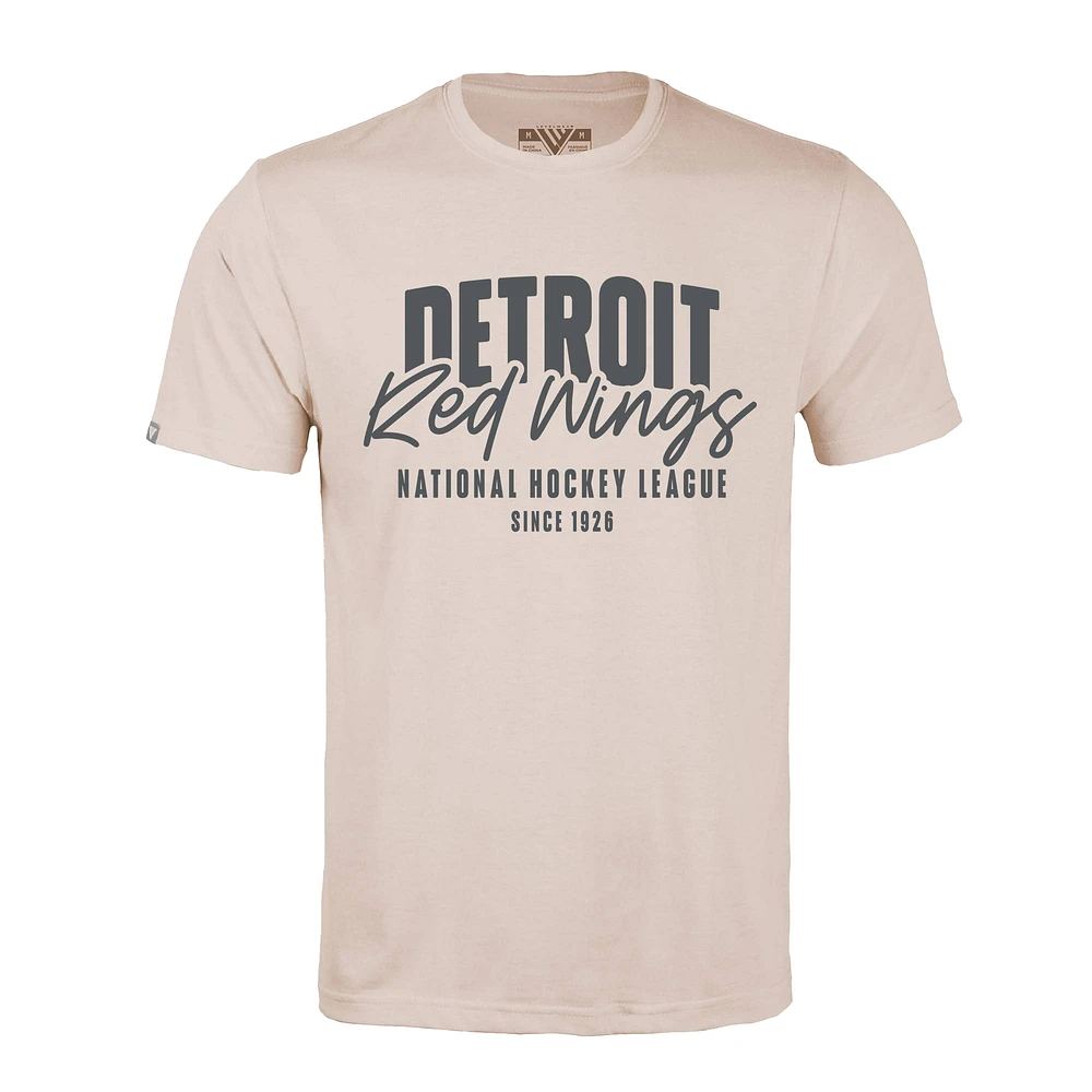 Men's Levelwear Khaki Detroit Red Wings Richmond Response T-Shirt