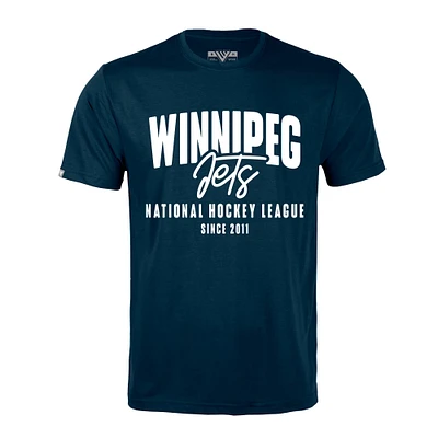 Men's Levelwear Navy Winnipeg Jets Richmond Response T-Shirt