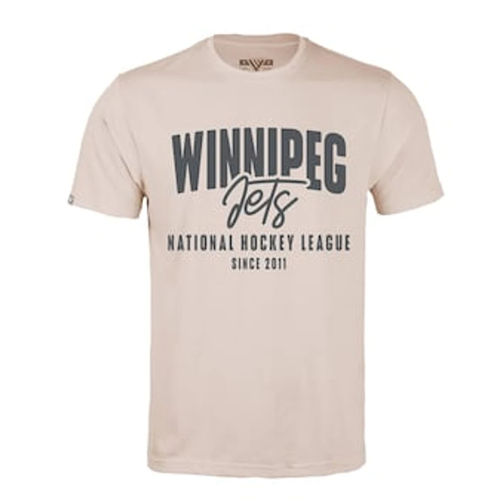 Men's Levelwear Khaki Winnipeg Jets Richmond Response T-Shirt