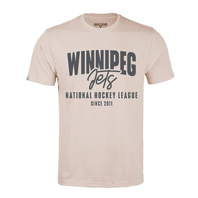 Men's Levelwear Khaki Winnipeg Jets Richmond Response T-Shirt