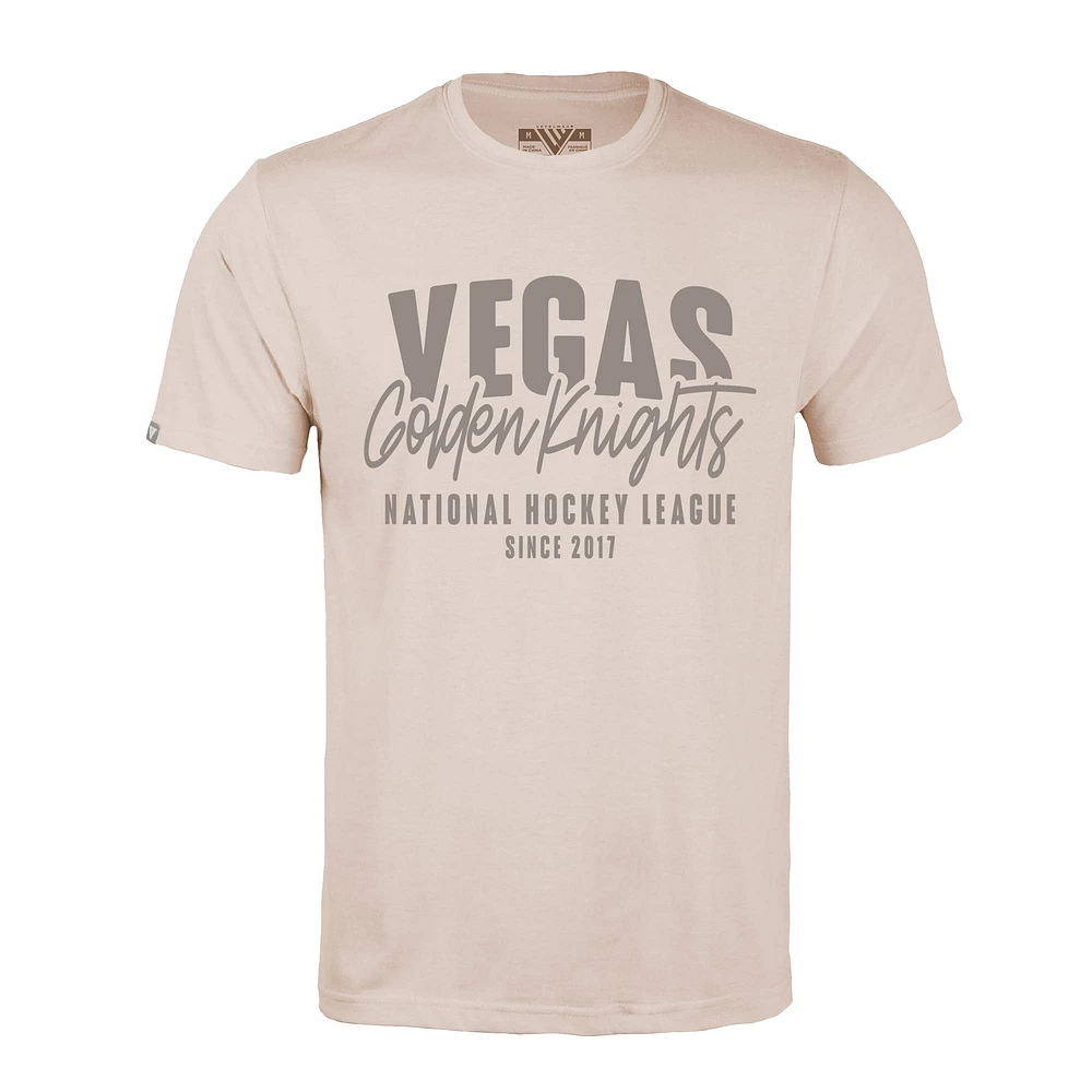 Men's Levelwear Khaki Vegas Golden Knights Richmond Response T-Shirt