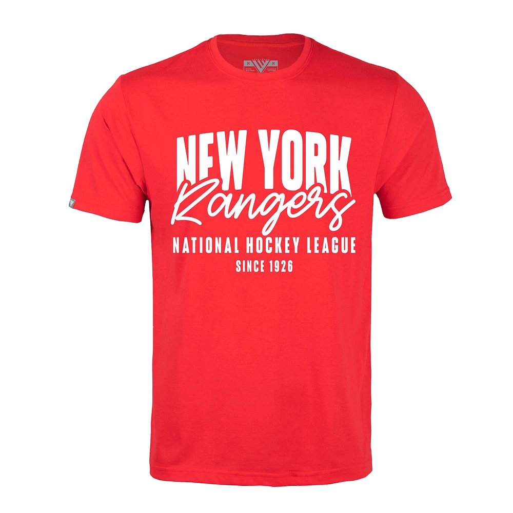 Men's Levelwear Red New York Rangers Richmond Response T-Shirt