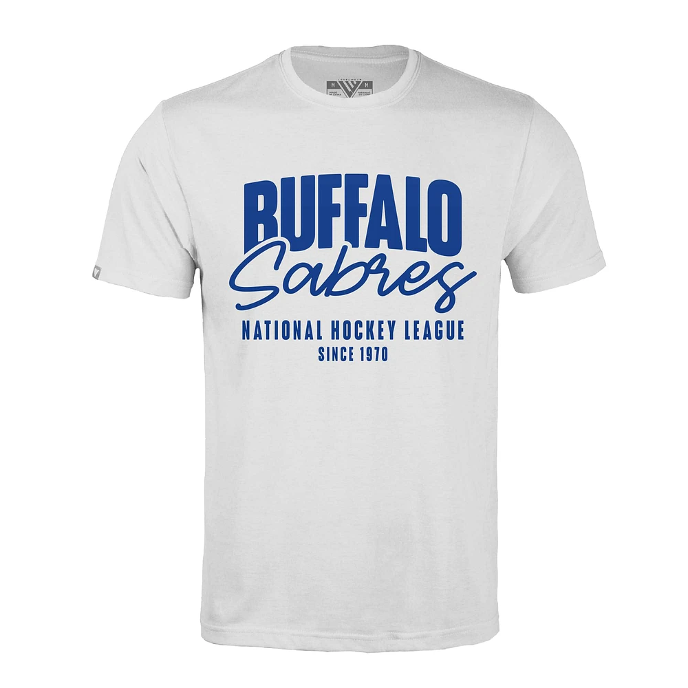Men's Levelwear White Buffalo Sabres Richmond Response T-Shirt