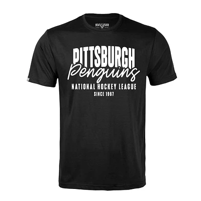 Men's Levelwear Black Pittsburgh Penguins Richmond Response T-Shirt