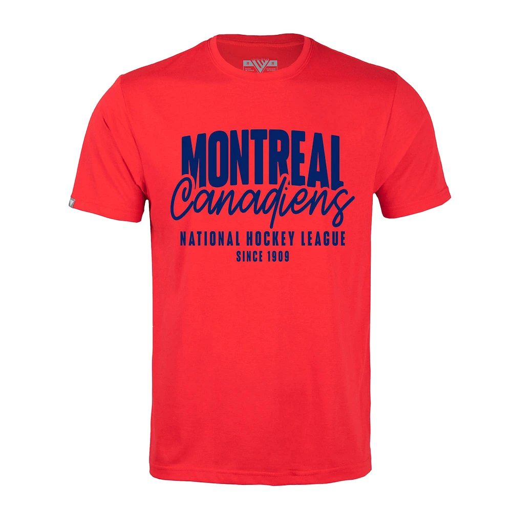 Men's Levelwear Red Montreal Canadiens Richmond Response T-Shirt