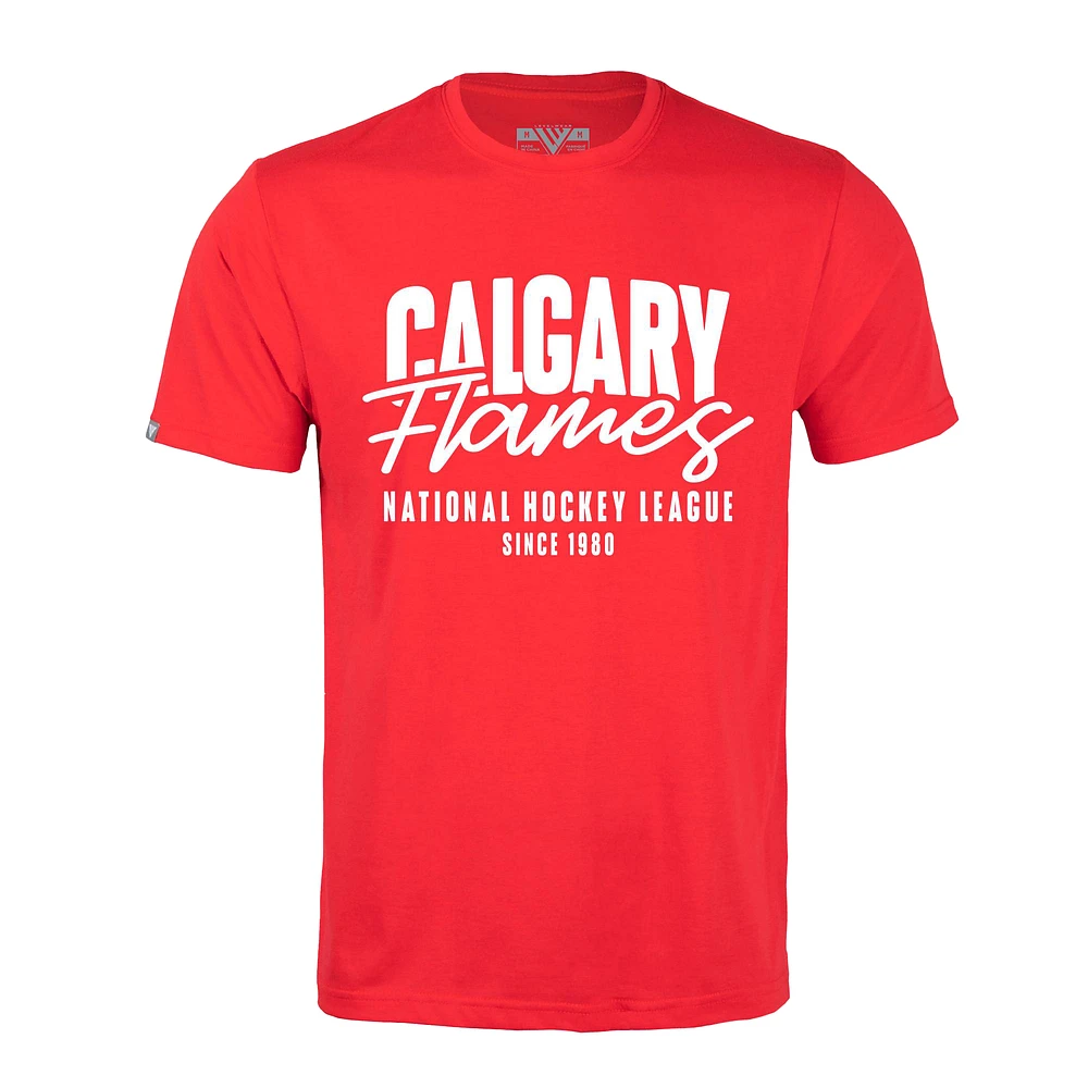 Men's Levelwear Red Calgary Flames Richmond Response T-Shirt